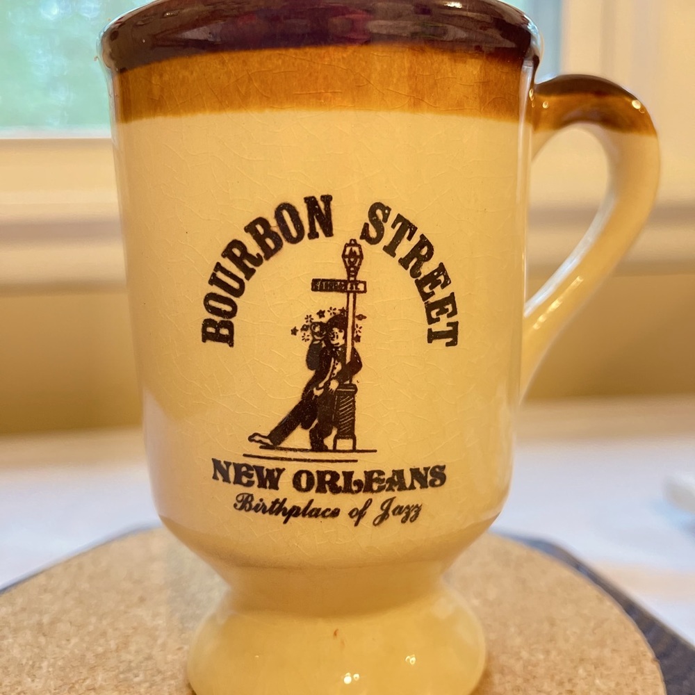 Vintage New Orleans Footed Mug